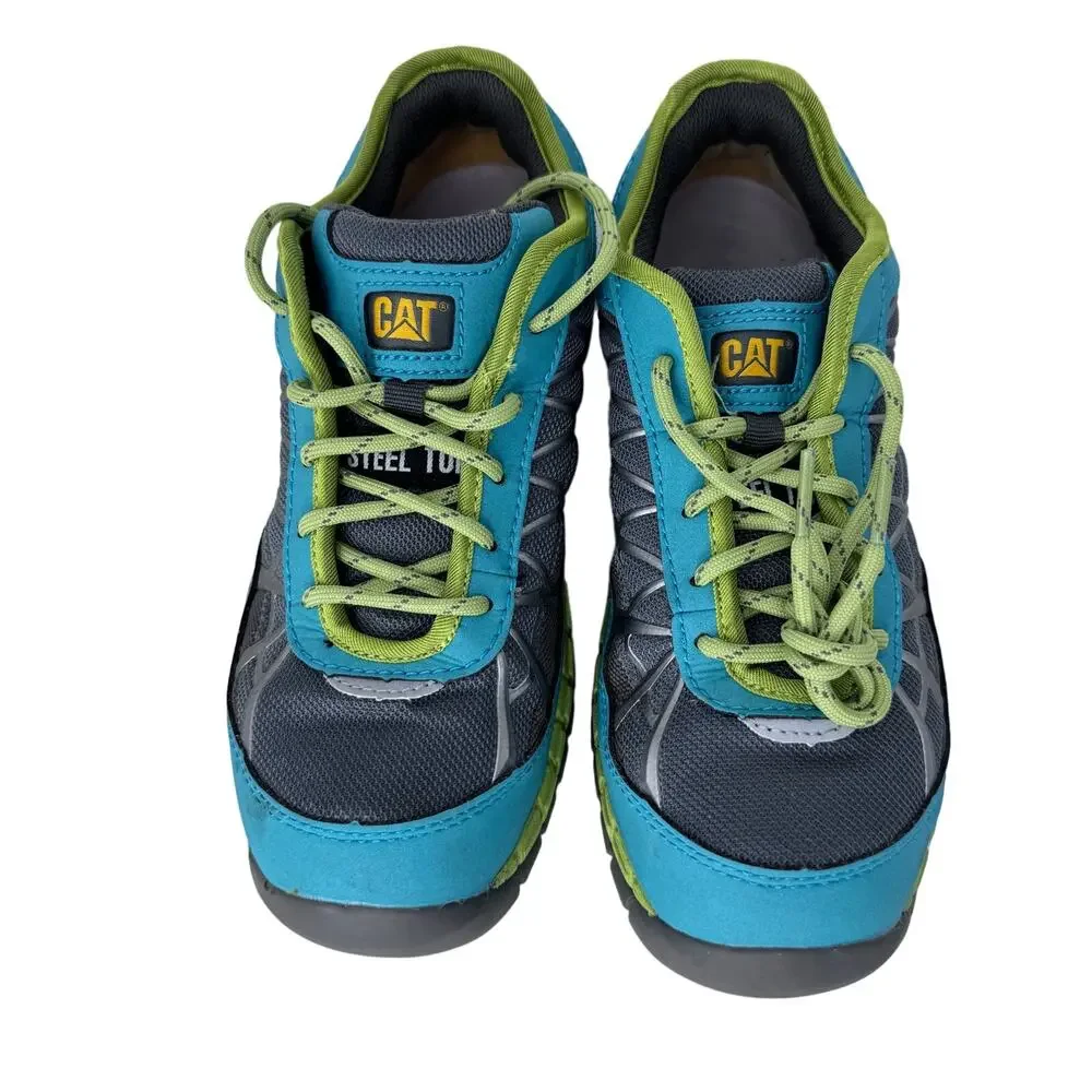 CAT Caterpillar Ergo Work‎ Shoes Connexion Steel Toe Multicolor Womens Size 7 - Picture 4 of 11